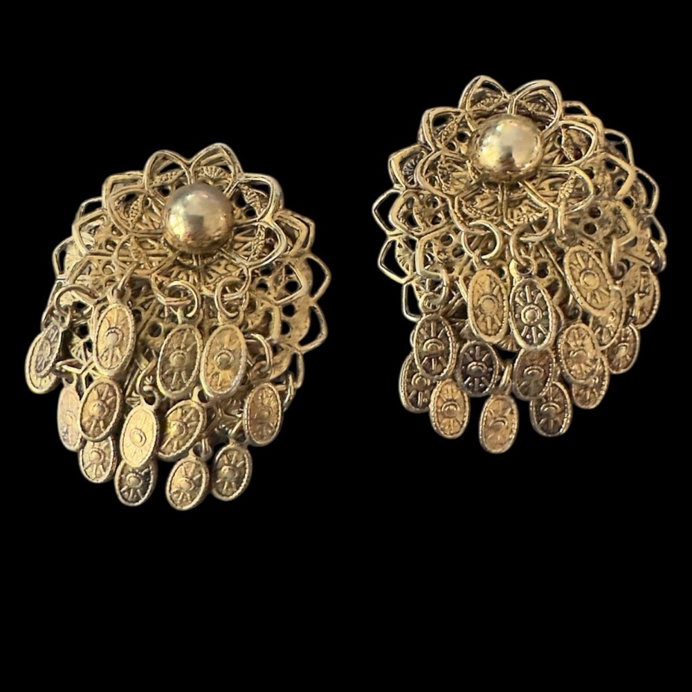 Vintage Mesh Dangle metal Earrings